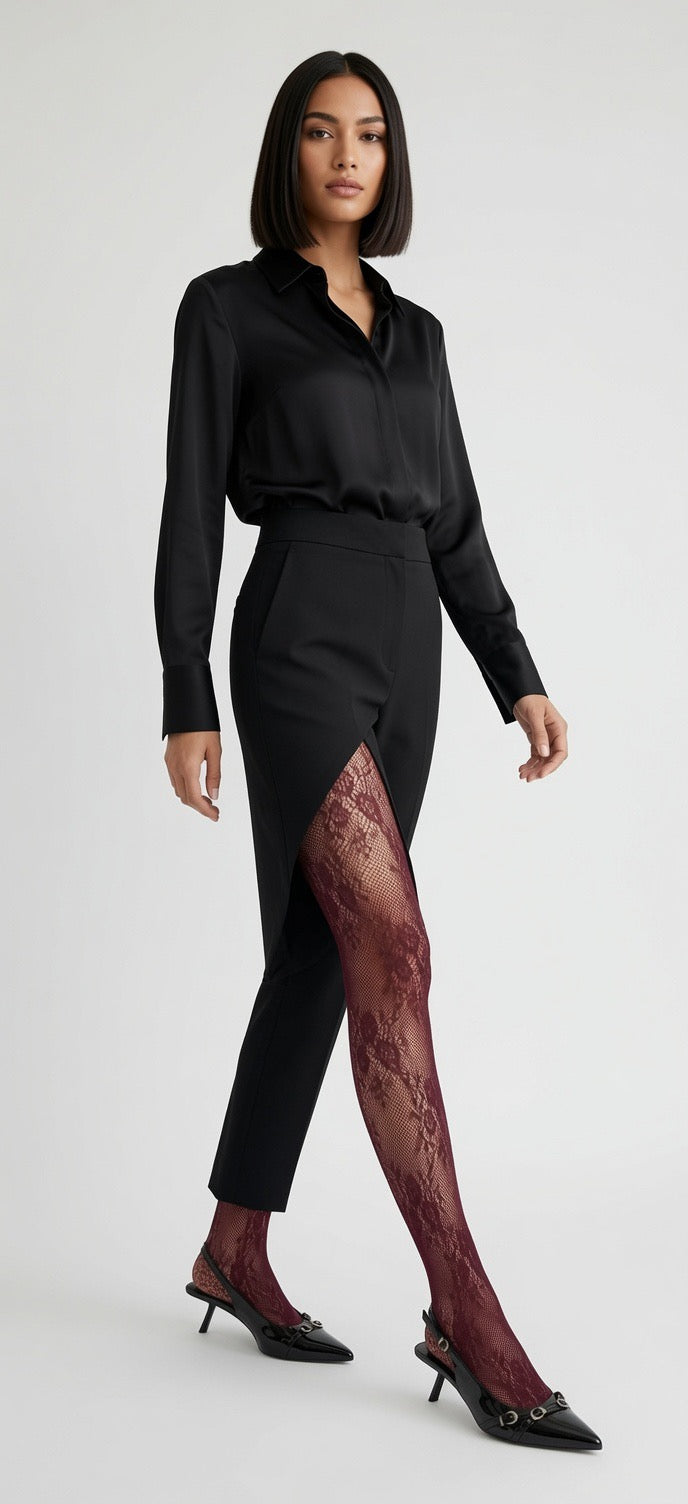 Ethereal Lace Sculpted Tights