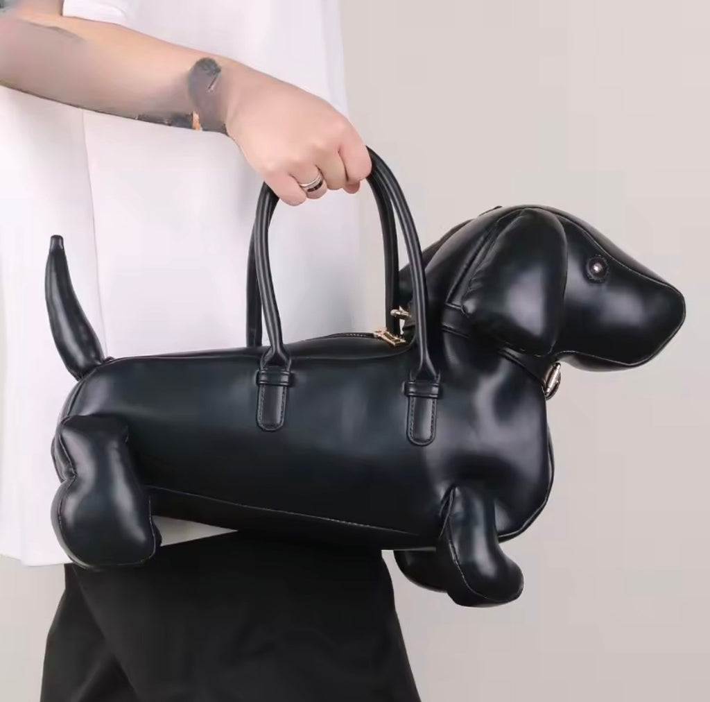 Cute Dachshund PU Leather Shoulder Bag | Women’s Fashion Crossbody Messenger Handbag