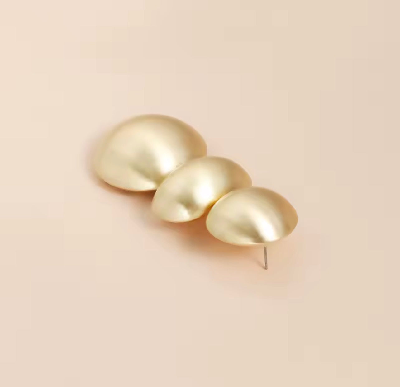 Bold Gold Ball Drop Earrings | Chunky Statement Geometric Dangle Earrings for Women