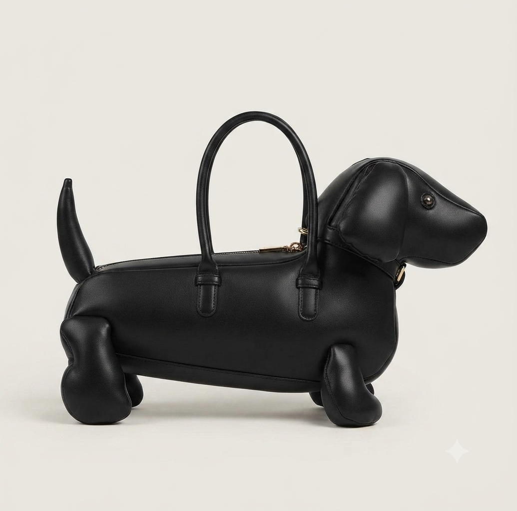 Cute Dachshund PU Leather Shoulder Bag | Women’s Fashion Crossbody Messenger Handbag