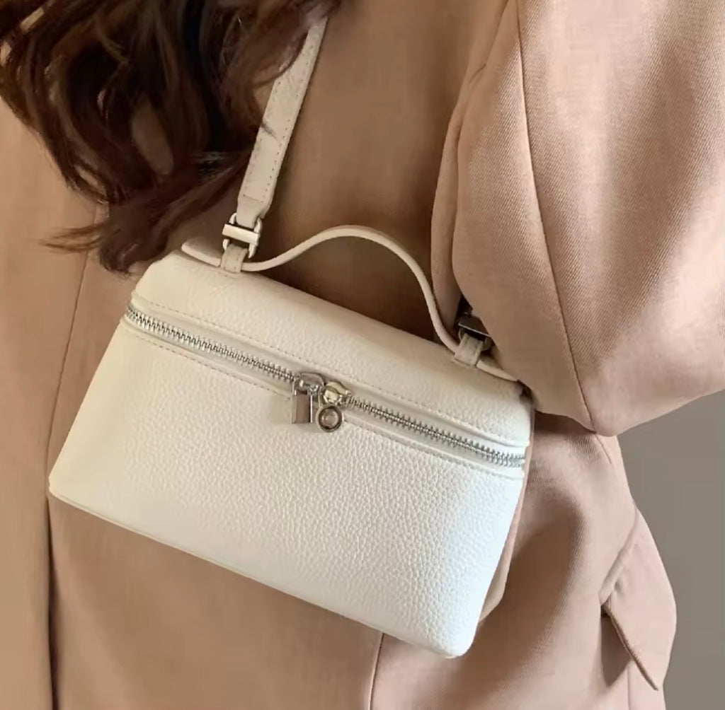 Premium Lychee Grain Mini Crossbody Bag –Chic Handheld & Shoulder Accesso