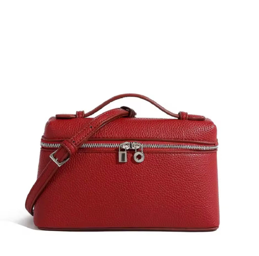 Premium Lychee Grain Mini Crossbody Bag –Chic Handheld & Shoulder Accesso